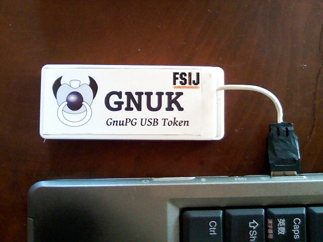 Gnuk USB Token in TopValu Mint (with Sticker)